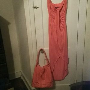 sexy Maxi dress and matching bag